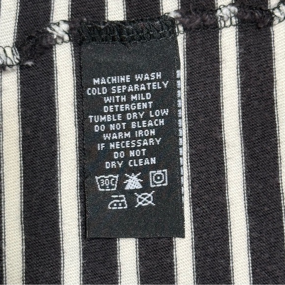 Polo Jeans by Ralph Lauren Men's XXL Black and White Striped Polo - Picture 7 of 8